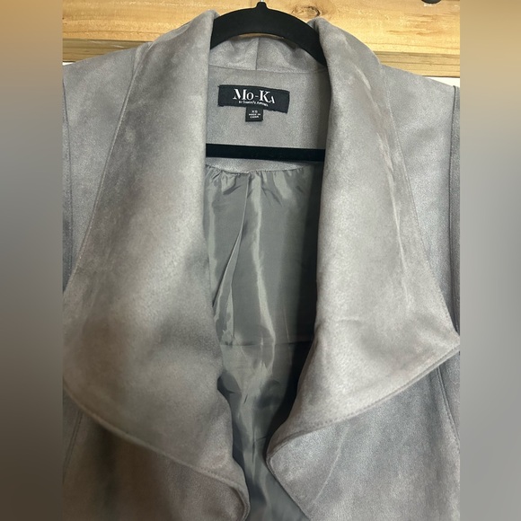 NWT MO-KA BY SANTA FE APPAREL CASUAL DRAPE FRONT JACKET SIZE XS - Picture 3 of 6